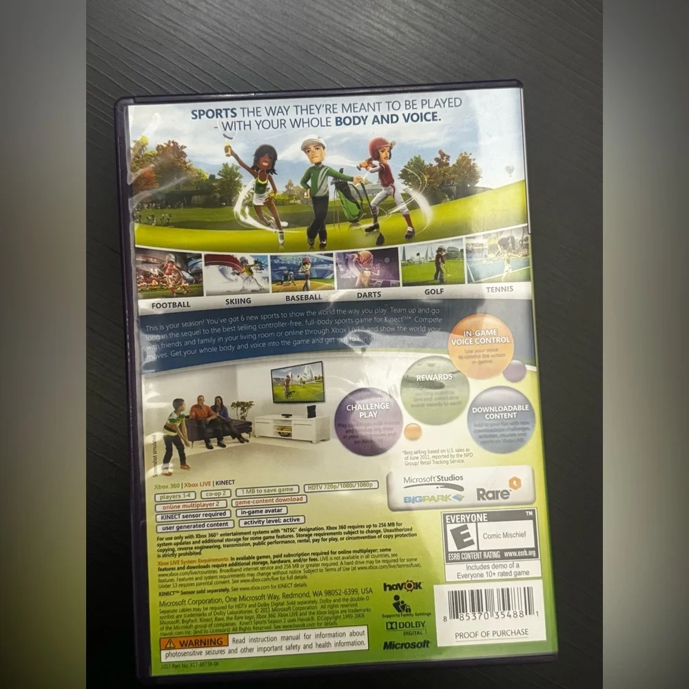 360 Kinect Sports and Adventures Game Bundle